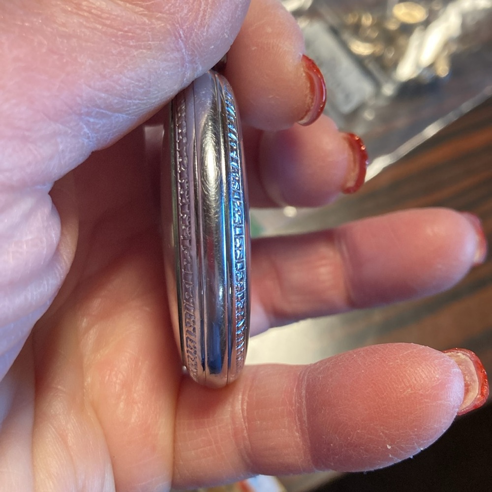 Vintage Men’s  Silver Tone Pocket Watch - Picture 7 of 10